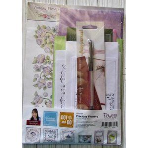 Couture Creations Precious Flowery Decoupage Kit 674-840 Purple Cake, Flowers